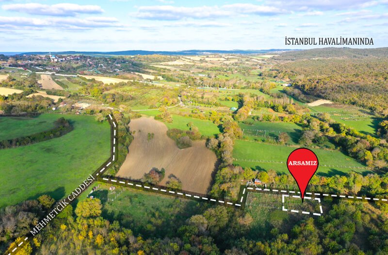 İSTANBUL HAVALİMANI YANI GÖL MANZARALI 537 m2 ARAZİ