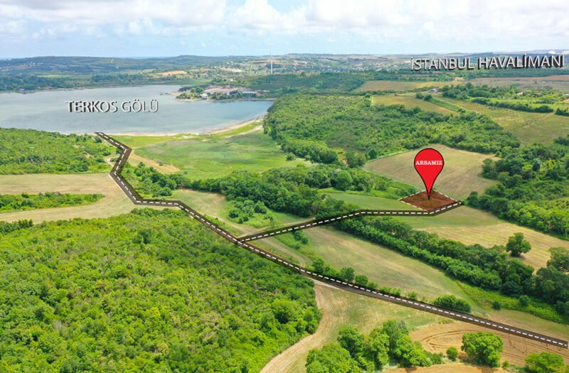 GÖL MANZARALI 194 m2 !!! İSTANBUL HAVALİMANI YANI SATILIK ARSA